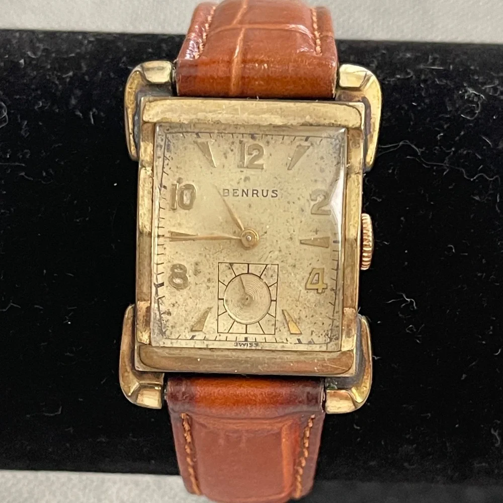 Vintage Benrus Wristwatch , likely from the 1940s or 1950s